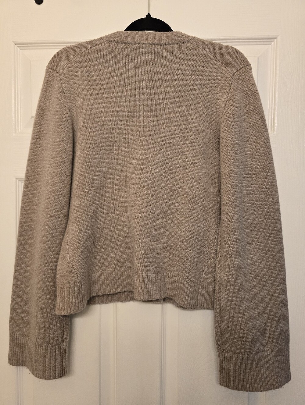 Jenni Kayne Cooper Cardigan, Wool & Cashmere - Taupe, Size M - Picture 6 of 13